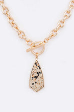 Load image into Gallery viewer, Genuine Black Stone Pendant Chain Necklace-Plus Size Dream Girl
