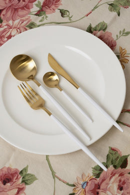 Gold Plated Stainless Steel Cutlery Set-Plus Size Dream Girl