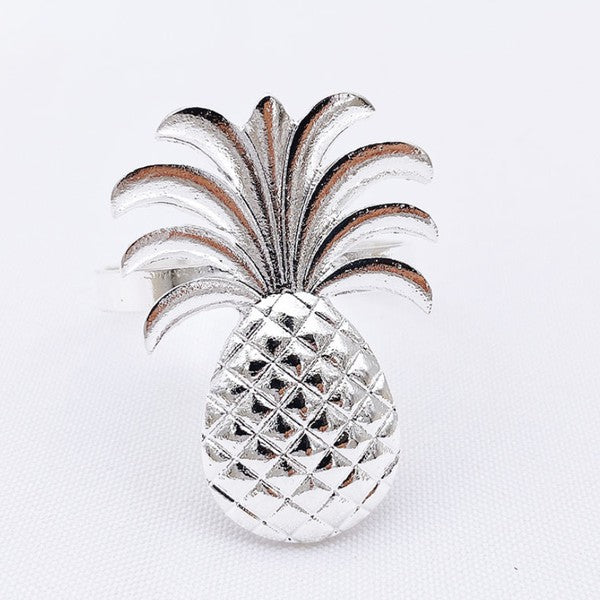 Silver Tropical Napkin Ring -Set of 6-Plus Size Dream Girl