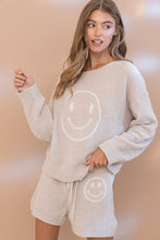 Load image into Gallery viewer, Cozy Soft Pink Simley Face Top with Shorts Set-Plus Size Dream Girl
