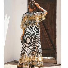 Load image into Gallery viewer, Animal Kingdom Kimono Belted Cover Up Cardigan-Plus Size Dream Girl
