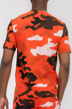 Load image into Gallery viewer, Men&#39;s Red Camo Short Sleeve TShirt-Plus Size Dream Girl
