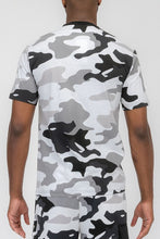 Load image into Gallery viewer, Men&#39;s Grey Camo Short Sleeve TShirt-Plus Size Dream Girl
