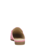 Load image into Gallery viewer, Beautiful Pink Embellished Mules Flats-Plus Size Dream Girl
