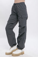 Load image into Gallery viewer, Khaki Loose Fit Parachute Cargo Pants-Plus Size Dream Girl

