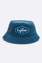 Load image into Gallery viewer, Explorer Patch Denim Bucket Hat-Plus Size Dream Girl
