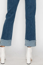 Load image into Gallery viewer, Plus Size High Rise Two Tone Denim Blue Jeans-Plus Size Dream Girl
