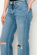 Load image into Gallery viewer, Plus Size Distressed Blue Denim Jeans-Plus Size Dream Girl
