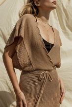 Load image into Gallery viewer, Mocha Knit Deep V Cover-Up Maxi Dress-Plus Size Dream Girl

