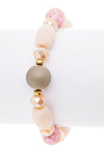 Load image into Gallery viewer, Rose Pink Mix Beads Bracelet-Plus Size Dream Girl
