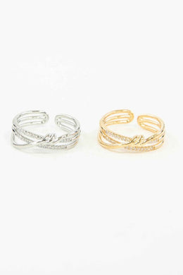 Intertwined Double Layer Adjustable Ring-Plus Size Dream Girl