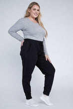 Load image into Gallery viewer, Plus Size Olive Green Comfy Chic Casual Jogger Pants-Plus Size Dream Girl
