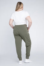 Load image into Gallery viewer, Plus Size Olive Green Comfy Chic Casual Jogger Pants-Plus Size Dream Girl
