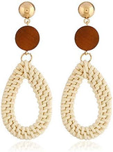 Load image into Gallery viewer, Trendy Rattan Dangle Earrings-Plus Size Dream Girl
