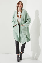 Load image into Gallery viewer, Sage Green Oversized Knit Long Sleeve Cardigan-Plus Size Dream Girl
