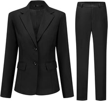 Load image into Gallery viewer, Business Style Green Women&#39;s Blazer &amp; Pants Suit Set-Plus Size Dream Girl
