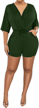 Load image into Gallery viewer, Summer Knit Drawstring Shorts Romper-Plus Size Dream Girl
