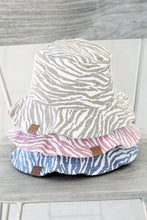 Load image into Gallery viewer, Hand Dyed Mauve Pink Zebra Style Summer Bucket Hat-Plus Size Dream Girl
