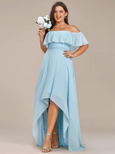 Load image into Gallery viewer, Plus Size White Ruffled Strapless Chiffon Maxi Dress-Plus Size Dream Girl
