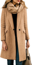 Load image into Gallery viewer, Winter Single Breasted Wool Pea Coat-Plus Size Dream Girl
