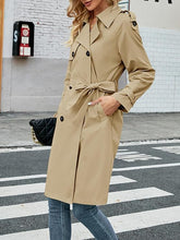Load image into Gallery viewer, Stylish Double Breasted Lapel Trench Coat-Plus Size Dream Girl
