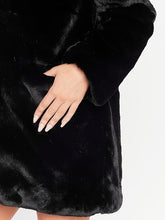 Load image into Gallery viewer, Winter In Paris Long Sleeve Faux Fur Coat-Plus Size Dream Girl
