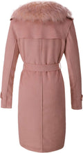 Load image into Gallery viewer, Juliet Chic Faux Fur Belted Long Sleeve Coat-Plus Size Dream Girl
