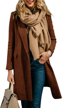 Load image into Gallery viewer, Winter Single Breasted Wool Pea Coat-Plus Size Dream Girl
