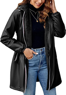 Chic Lightweight Metallic Long Sleeve Puffer Coat-Plus Size Dream Girl