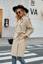 Load image into Gallery viewer, Stylish Double Breasted Lapel Trench Coat-Plus Size Dream Girl
