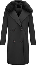 Load image into Gallery viewer, Trendy Faux Fur Long Sleeve Lapel Coat-Plus Size Dream Girl
