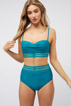 Load image into Gallery viewer, Sweetheart Teal Classic Two Piece Swimsuit-Plus Size Dream Girl
