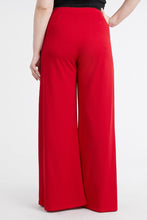 Load image into Gallery viewer, Plus Size White Wide Leg High Waist Dress Pants-Plus Size Dream Girl
