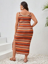 Load image into Gallery viewer, Plus Size Aztec Sleevless Printed Maxi Dress-Plus Size Dream Girl
