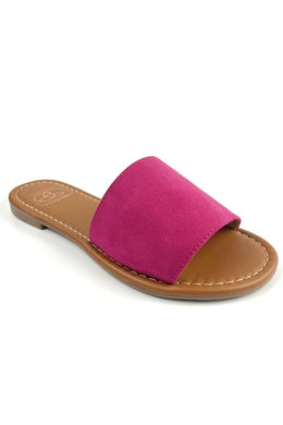 Hot Pink Glitter Handmade Sandals-Plus Size Dream Girl