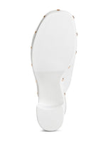 Load image into Gallery viewer, Beautiful White Recycled Leather Clogs-Plus Size Dream Girl
