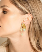 Load image into Gallery viewer, Pleated Gold Design Fashion Earrings-Plus Size Dream Girl
