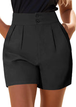 Load image into Gallery viewer, Day Brunch Pink High Waist Pleated Shorts-Plus Size Dream Girl
