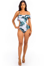 Load image into Gallery viewer, Chic Cut Out Ruffled One Piece Bathing Suit-Plus Size Dream Girl
