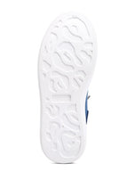 Load image into Gallery viewer, Blue Rhinestone Embellished Denim Platform Sneakers-Plus Size Dream Girl

