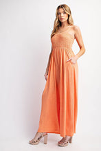 Load image into Gallery viewer, Orange Soft Jersey Everyday Comfortable Jumpsuit-Plus Size Dream Girl
