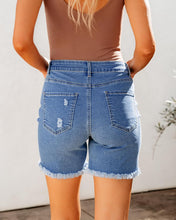 Load image into Gallery viewer, Black Denim High Waist Long Shorts-Plus Size Dream Girl
