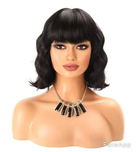 Load image into Gallery viewer, Destiny Black 12&quot; Short Way Bob Synthetic Hair Wig-Plus Size Dream Girl
