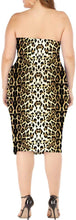 Load image into Gallery viewer, Plus Size Strapless Knit Black Midi Dress-Plus Size Dream Girl

