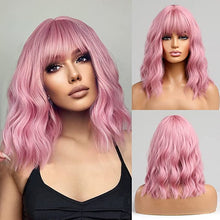 Load image into Gallery viewer, Jessica Pink 12&quot; Short Way Bob Synthetic Hair Wig-Plus Size Dream Girl
