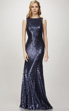 Navy Blue Sleeveless Maxi Dress-Plus Size Dream Girl