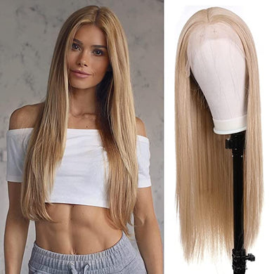 Ashley Blonde Long Synthetic Straight Hair Wig-Plus Size Dream Girl